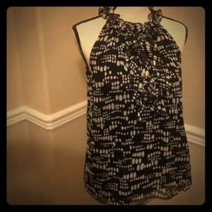 The Limited- Black/White sleeveless tank